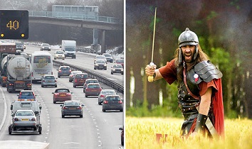 イギリスの高速道路M６号線の恐怖：古代ローマ人兵士の呪い？！
